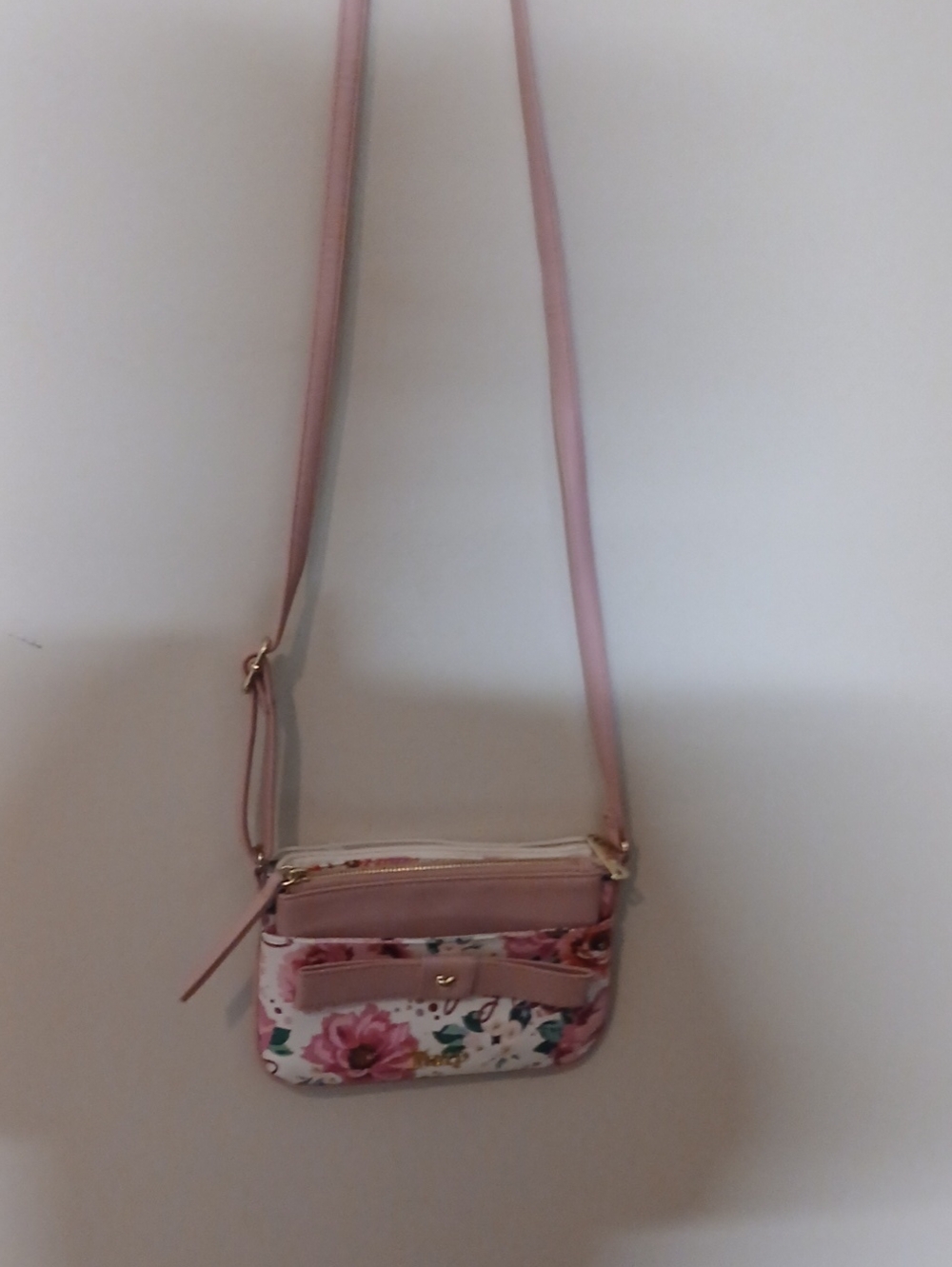 Juicy Couture Pink Floral Crossbody Purse